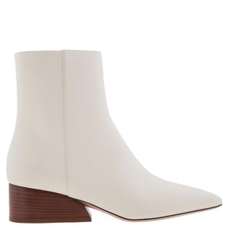 Bally Glenda Leather Boots In Bone, Brand Size 36 ( US Size 5.5 )