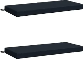 vidaXL Cojines Para Banco De 2 Piezas Soest 2 Uds. 100% Poli&eacute;ster Vidaxl