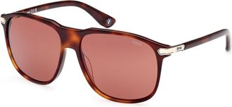 BMW BW0036 53U Mens Sunglasses Tortoiseshell Size 58