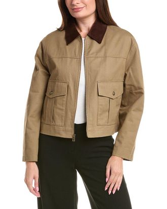 Elie Tahari Deia Short Barn Jacket