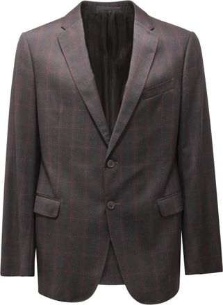 Armani Wollen jas Collectie Model Hcvmeb - Heren - Blazers - Grijs - XL - Wol - Jassen