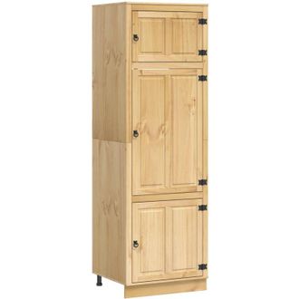 vidaXL Armario Ski Marr&oacute;n Miel 60 X 32 X 40 Cm Madera De Pino Macizo Vidaxl