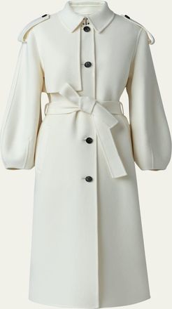 Mackage Ceyla Belted Handmade Double-Face Virgin Wool Coat