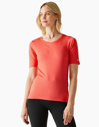 Regatta Womens Regatta Womens/Ladies Fingal II V Neck T-Shirt - Red - Size: 12