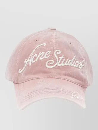Acne Studios baseball hats adjustable strap curved brim