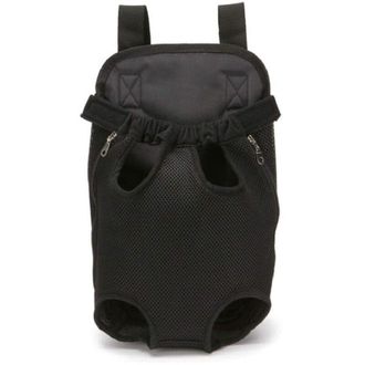 Trade Shop Trade Shop - Zaino Per Animali Domestici Traspirante Cani Regolabile Portatile Rete Tg.m Nero