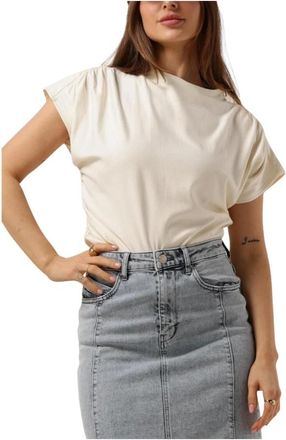 Gestuz Tops, Dames, Wit, L, Dames Tops & T-shirts Rifagz Tee