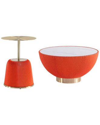 Manhattan Comfort Modern Anderson Coffee Table And End Table