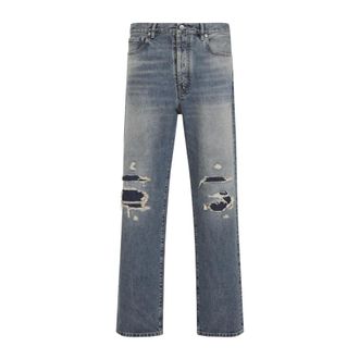 Maison Margiela Jeans Rectos Desgastados - Jeans - Hombre - Azul - S