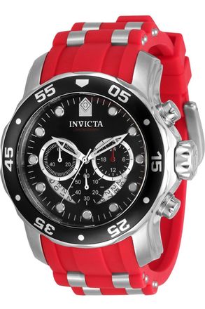 Invicta Pro Diver 34009 Heren Horloge - Quartz Uurwerk - Roestvrij Staal met zwarte Wijzerplaat - 48mm