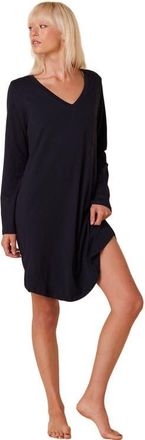 The Cats Pajamas Pima Knit Sleep Shirt in Classic Midnight at Nordstrom, Size X-Small
