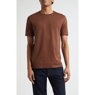 Sunspel Cotton Crewneck T-Shirt in Conker Brown at Nordstrom, Size Xx-Large