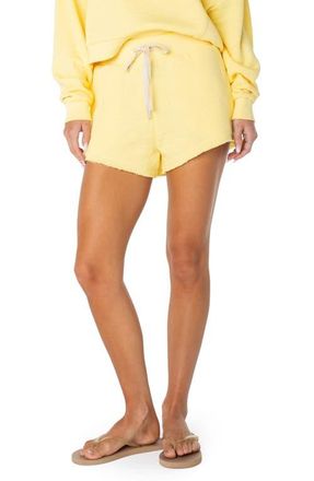 Roxy Heart Breaker Cotton Drawstring Shorts in Popcorn at Nordstrom, Size Xx-Large