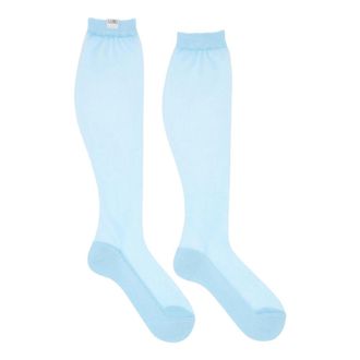 Maison Margiela Socks, female, Blue, Size: S Bootleg Socks