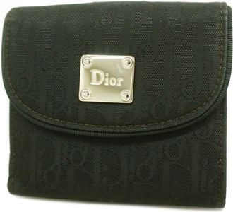 Dior Black Nylon Canvas Wallet (Bi-Fold) (Pre-Owned)