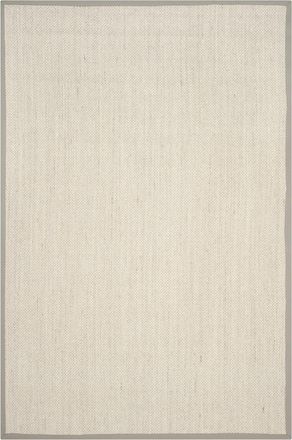 Safavieh Alfombra fibra natural de sisal blanco/verde, 183 x 274 cm