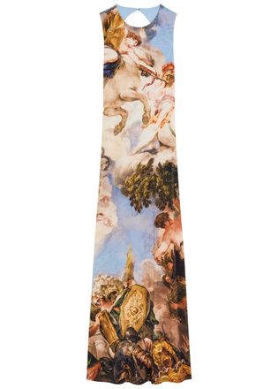 Alice & Olivia Delora Printed Jersey Maxi Dress - Multicoloured - 10 (UK14 / L)