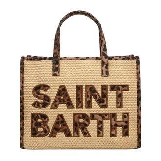 Saint Barth Tote Bags, female, Beige, Size: ONE SIZE Vivian Midi Tote