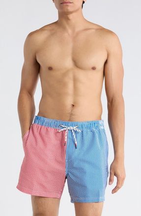 Party Pants Chapter Party Swim Shorts in Red/Blue Combo at Nordstrom Rack, Size X-Large