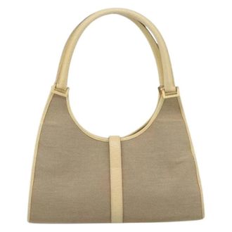 Gucci Pre-owned Vintage Schoudertas - Dames - Pre-owned - Beige - Maat: ONE Size Leer