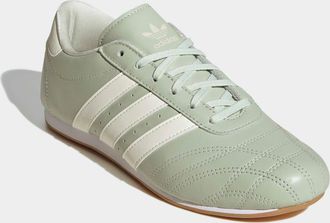 adidas Sneaker ADIDAS ORIGINALS TAEKWONDO, Damen, Gr. 38,5, weiss (linen gr&uuml;n, sanftes wei&szlig;, cloud wei&szlig;), Leder, Schuhe Sneaker