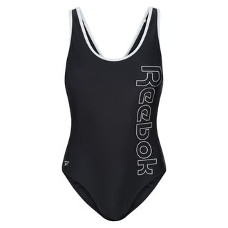 Reebok Badeanzug REEBOK Violetta, Damen, Gr. XS, N-Gr, schwarz, Elasthan, Polyamid, Badeanz&uuml;ge Badeanzug, mit Knitter- und Abriebsfestigkeit, sportlich, Logo