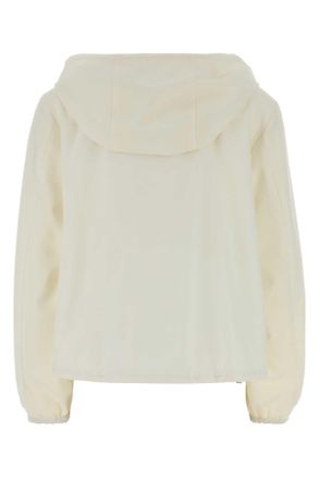 Herno Womens White Jersey Reversible Jacket Bianco Giubbini