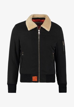 Bombers Original Bomberjacke BOMBERS ORIGINAL Bombers Original Bomberjacke Versmold M, Herren, Gr. L, schwarz, Obermaterial: 100% Polyester PES., Jacken Bomberjacke