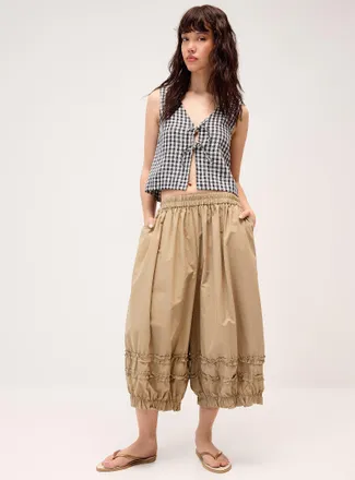 Twik Womens Loose fabric bloomer pant