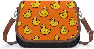 Generic Cute Rubber Duck Pattern Fashion Womens Crossbody Bags Novelty Handbag Shoulder Bag Purse