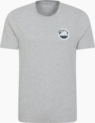 Mountain Warehouse Mens Mountain Warehouse Mens Oban Mountain Cotton T-Shirt - Grey - Size: 34