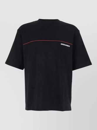 Dsquared2 crew neck t shirt contrast piping design