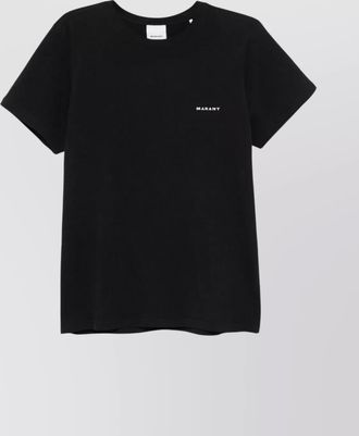 Isabel Marant organic cotton logo-embroidered crew-neck t-shirt