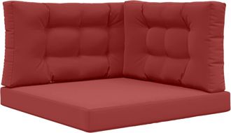 vidaXL Coj&iacute;n Para Sof&aacute; De Exterior Poli&eacute;ster Rojo Vino Tinto Vidaxl
