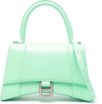 Balenciaga small Hourglass top-handle bag - women - Calf Leather - OS - Green