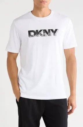 DKNY Vito Short Sleeve Graphic T-Shirt in White at Nordstrom Rack, Size X-Large