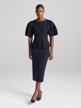 The Fold Nocara Sculpt Knit Dress in Navy at Nordstrom, Size 10