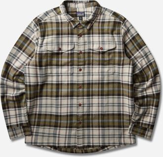 Patagonia Men s Fjord Flannel Shirt Rinsed Green / Thermal Blue