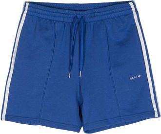 Parosh Pantaloncini a righe con logo ricamato Parosh