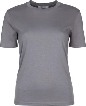 Max Mara Grey Crewneck Short-sleeved T-shirt