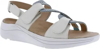 Drew Womens Serenity Sandals In White/blue Combo