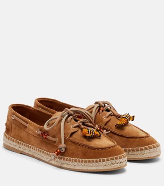 Aquazzura Seafarer beaded suede espadrilles