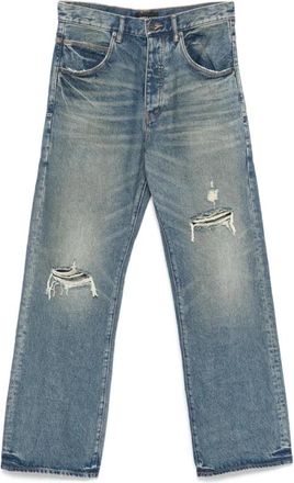 Purple Straight Jeans - Heren - Regular Fit Jeans - Blauw - W32 - Katoen - Jeans