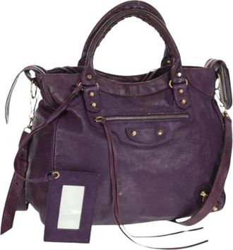 Balenciaga Pre-owned Handbags, female, Purple, Size: ONE SIZE Pre-owned Handbag