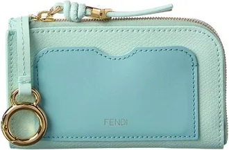 Fendi Fendi Ff Diamond Leather Coin Purse