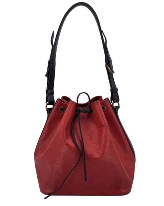 Louis Vuitton Red Leather Noe (Authentic Pre-Loved)
