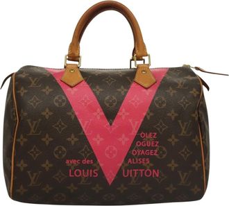 Louis Vuitton Speedy 30 Brown Canvas Handbag (Pre-Owned)