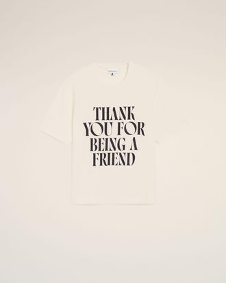 Ami White Cotton Signature Print T-shirt White - XXXL - Unisex