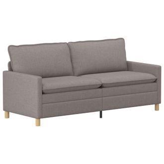 vidaXL Sof&aacute; 3 Plaza Topo 196 X 81 X 87,5 Cm Tela Vidaxl