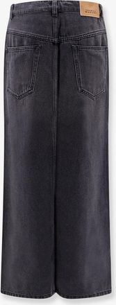 Isabel Marant Womens Denim Skirt Faharia Black Lyocell